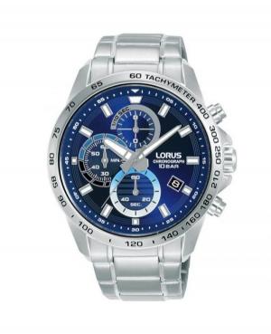 Men Classic Japan Quartz Analog Watch Chronograph LORUS RM353JX-9 Blue Dial 43mm