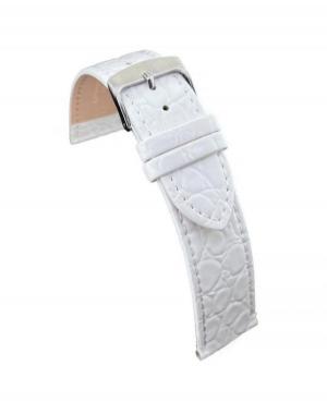 Watch Strap Diloy P209.22.14 Leather White Biały 14 mm