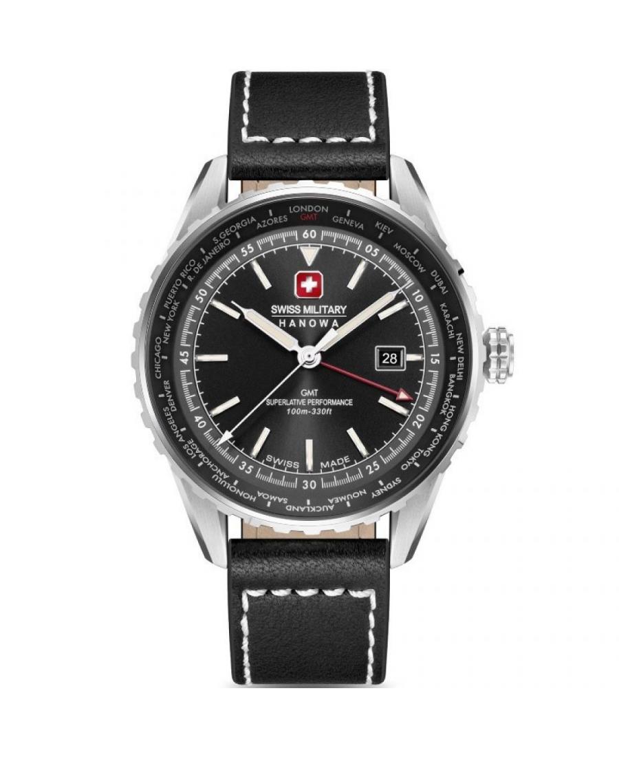 Мужские Швейцарские Спортивные Кварцевый Часы Swiss Military Hanowa SMWGB0003201 Черный Циферблат