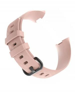 Julman watch strap for Fitbit Charge 3/4 Silicone Pink 23 mm