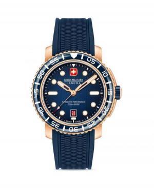 Men Sports Diver Swiss Quartz Analog Watch SWISS MILITARY HANOWA SMWGN0001720 Blue Dial 44mm