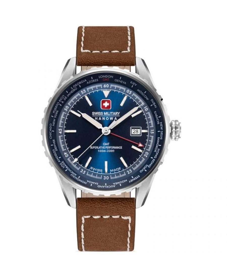 Men Swiss Sports Quartz Watch Swiss Military Hanowa SMWGB0003202 Blue Dial