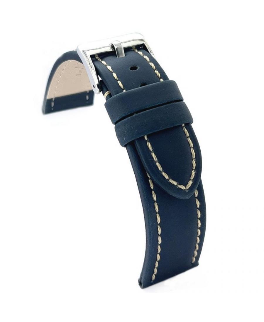 Watch Strap Diloy 377.05.22 Blue 22 mm