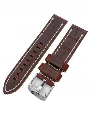 Vostok Europe SPACE RACE Watch Strap VE-SPACE.02(CR/WH).22.W Brown 22 mm