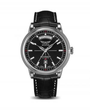 Mężczyźni Szwajcar klasyczny automatyczny Zegarek AVIATOR V.3.20.0.142.4 Czarny Wybierz