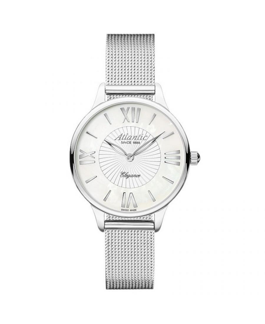 Women Classic Swiss Quartz Watch ATLANTIC 29038.41.08MB Mother of Pearl Dial 34mm