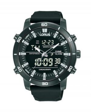 Men Sports Functional Quartz Watch Lorus RW661AX-9 Black Dial