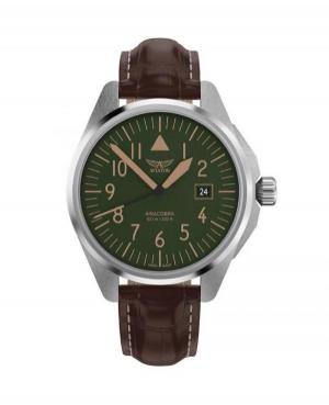 Men Swiss Classic Quartz Watch AVIATOR V.1.38.0.330.4 Green Dial