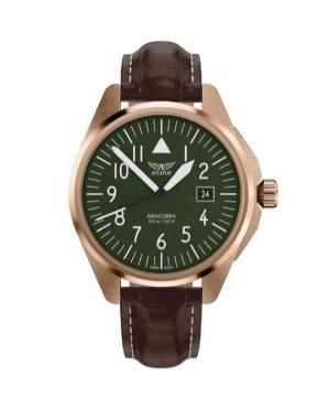 Men Swiss Classic Quartz Watch AVIATOR V.1.38.2.319.4 Green Dial