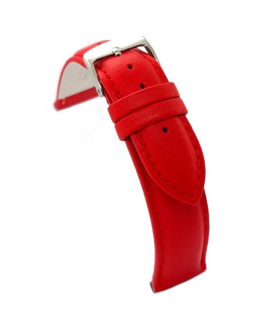 Watch Strap Diloy 302.06.18 Red 18 mm