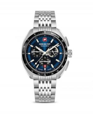 Men Classic Sports Swiss Quartz Analog Watch Chronograph SWISS MILITARY HANOWA SMWGI0003303 Blue Dial