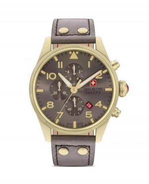 Men Classic Swiss Quartz Analog Watch Chronograph SWISS MILITARY HANOWA SMWGC0000410 Brown Dial