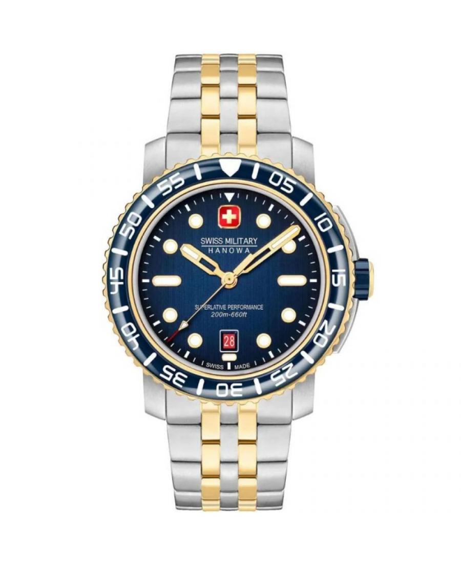 Mężczyźni Szwajcar klasyczny sportowy kwarcowy Zegarek Swiss Military Hanowa SMWGH0001760 Niebieska Wybierz