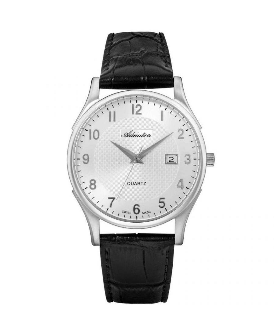 Men Swiss Classic Quartz Watch Adriatica A1246.5223Q Silver Dial
