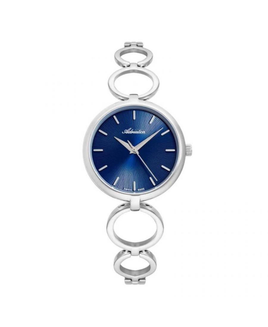 Women Swiss Classic Quartz Watch Adriatica A3764.5115Q Blue Dial