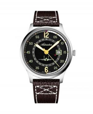 Men Classic Swiss Quartz Analog Watch ADRIATICA A8311.5B24Q Black Dial 43mm