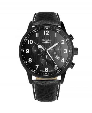 Men Classic Swiss Quartz Analog Watch Chronograph ADRIATICA A1076.B224CHXL Black Dial 46mm