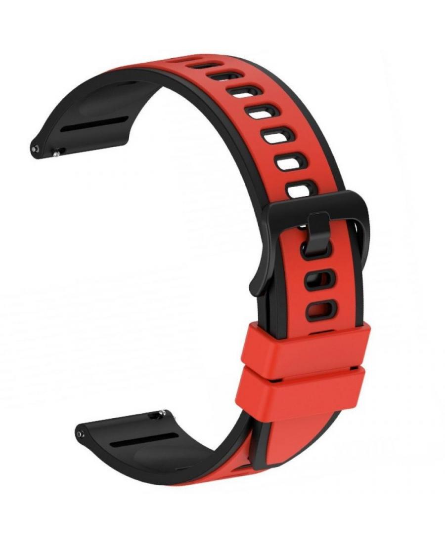 Watch Strap Diloy SBR44.06.20 Silicone Red 20 mm