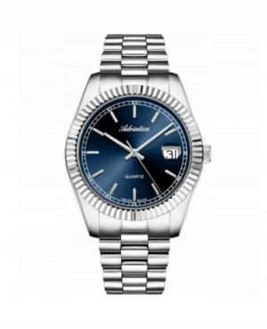 Men Classic Swiss Quartz Analog Watch ADRIATICA A1090.5115Q Blue Dial 39mm