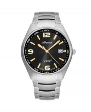 Men Classic Swiss Quartz Analog Watch ADRIATICA A1069.41G6Q Black Dial 40mm