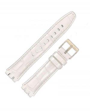 Diloy 328.22.23 Watch strap - bracelet, suitable for Swatch watch White 23 mm