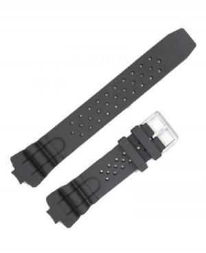 Watch Strap Diloy CIT4 to fit Casio Plastic / Rubber czarny Tworzywo sztuczne/guma Czarny 24 mm
