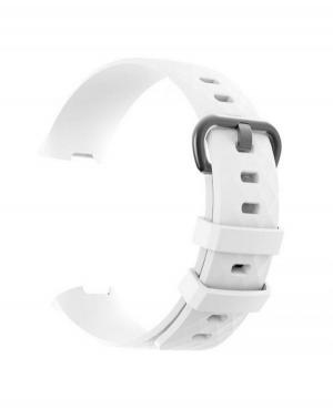 Watch strap JULMAN suitable for Fitbit Charge 3/4 SL White Silicone