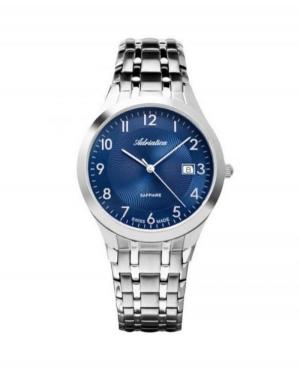 Men Classic Swiss Quartz Analog Watch ADRIATICA A1236.5125Q Blue Dial 40mm