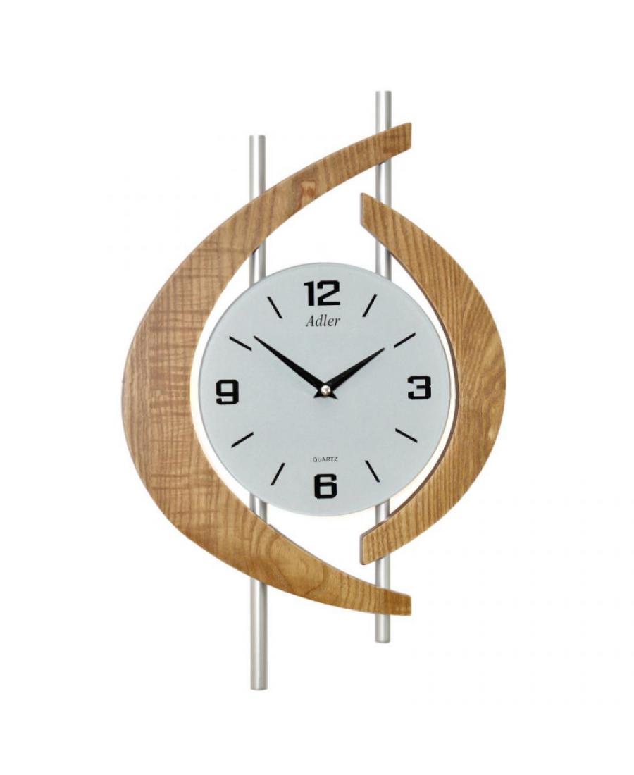 ADLER 21184PBO Wall clock Glass Oak
