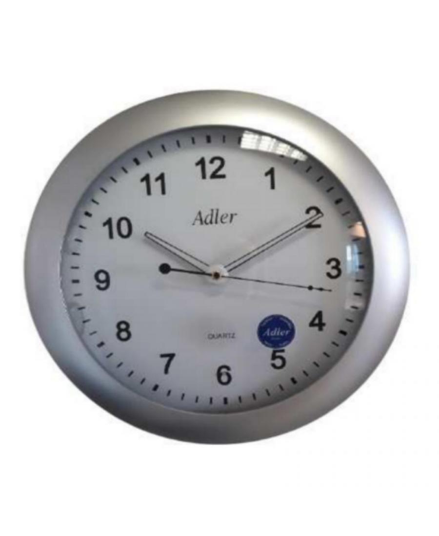 ADLER 30092 SILVER Wall clock Plastic Silver color
