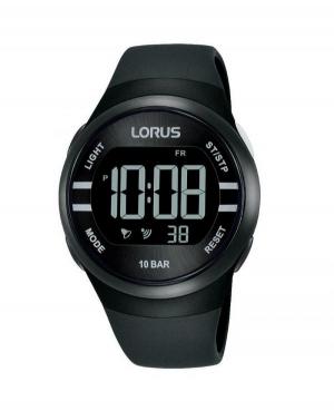 Men Sports Japan Quartz Digital Watch Alarm LORUS R2333NX-9 Black Dial 38mm