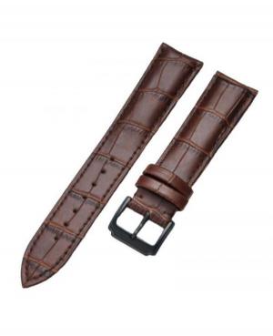 Julman leather watch strap for Julman 02.22.CR.B Brown 22 mm