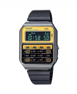 Men Functional Japan Quartz Digital Watch Alarm CASIO CA-500WEGG-9BEF Yellow Dial 46mm