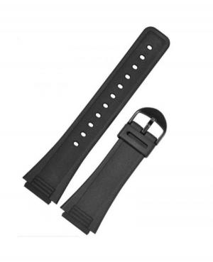 Watch Strap CASIO 71607394 Plastic / Rubber czarny Tworzywo sztuczne/guma Czarny 18 mm