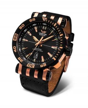 Mężczyźni sportowy Diver Luxury automatyczny analogowe Zegarek Chronograf VOSTOK EUROPE NH35A-575E282 Czarny Dial 48mm