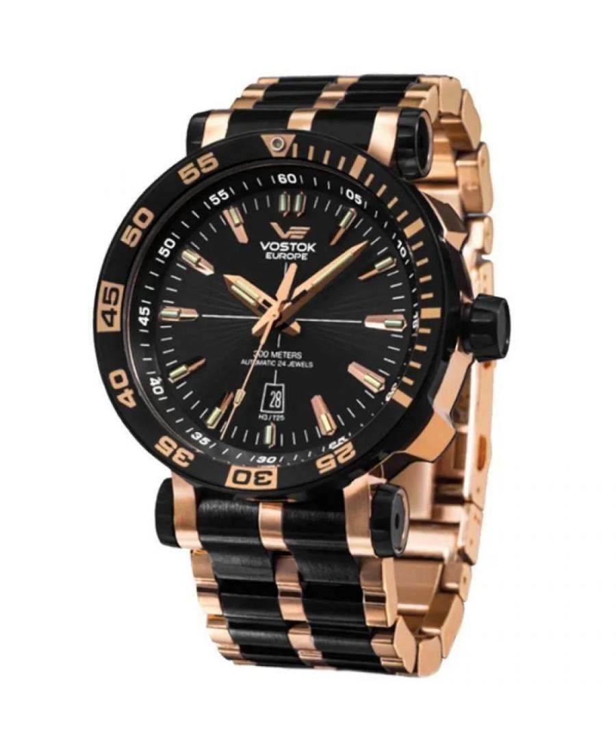 Men Sports Diver Luxury Automatic Analog Watch VOSTOK EUROPE NH35A-575E282B Golden Dial 50mm