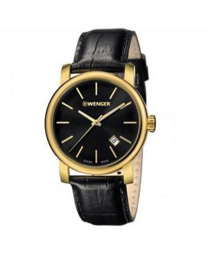Mężczyźni klasyczny Szwajcar kwarcowy analogowe Zegarek WENGER 01.1041.123 Czarny Dial 41mm