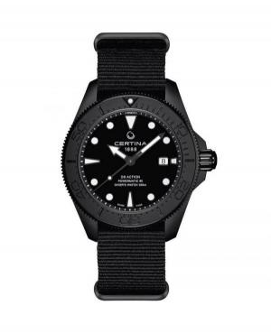 Men Classic Sports Diver Luxury Swiss Automatic Analog Watch CERTINA C032.607.38.051.00 Black Dial 43mm