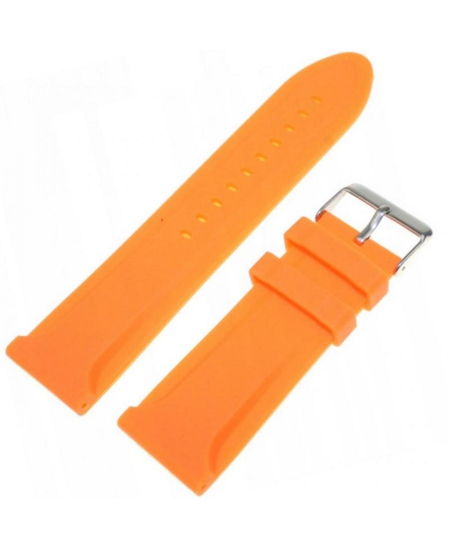 Watch Strap Diloy SBR11A.26.12 Silicone Orange 26 mm