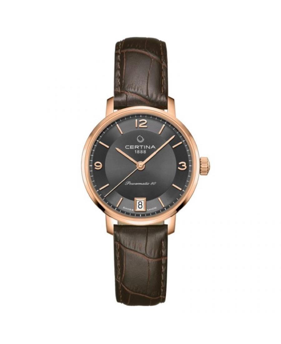 Women Classic Luxury Swiss Automatic Analog Watch CERTINA C035.207.36.087.00 Grey Dial 31mm