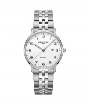 Mężczyźni klasyczny Szwajcar kwarcowy analogowe Zegarek CERTINA C035.410.11.012.00 Biały Dial 39mm