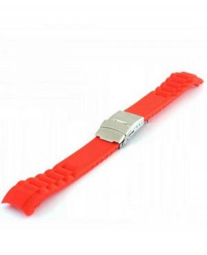 Watch Strap Diloy SBR23.20.6 Silicone Red 20 mm