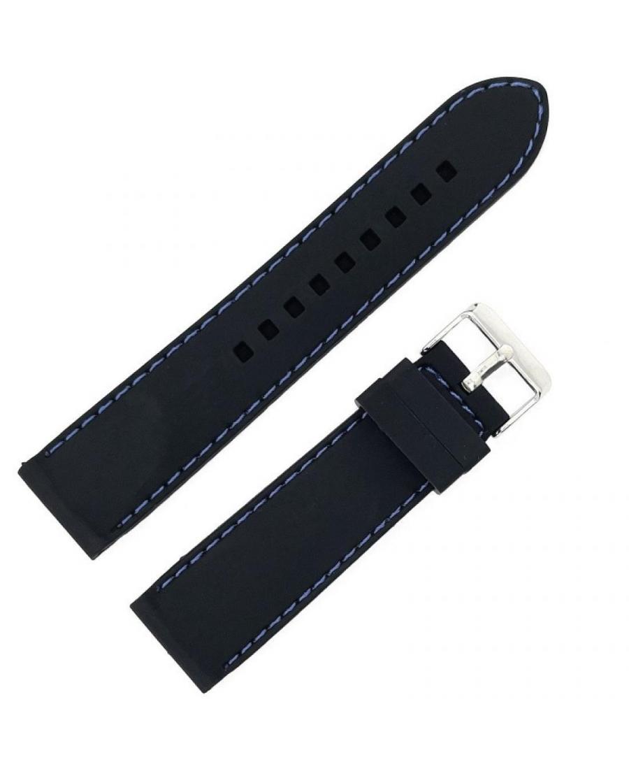 Watch Strap Diloy SBR10.52.24 Silicone czarny Silikon Czarny 24 mm