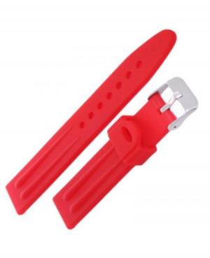 Watch Strap Diloy SBR01.30.6 Silicone Red 30 mm image 2