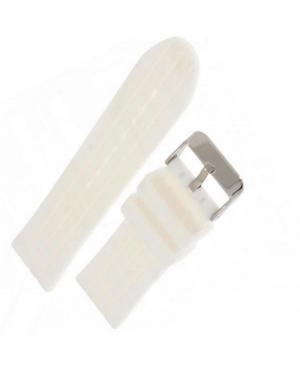 Watch Strap Diloy S255.20.22 Silicone White 22 mm image 1