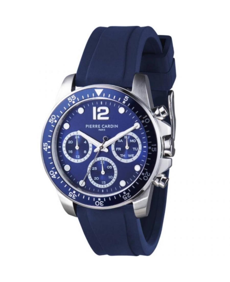 Men Sports Quartz Analog Watch PIERRE CARDIN CNI.0022 Blue Dial 40mm