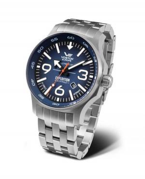 Men Sports Diver Automatic Analog Watch VOSTOK EUROPE YN55-595A638BR Blue Dial 47mm