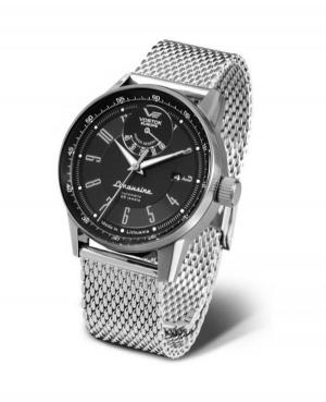 Men Fashion Classic Automatic Analog Watch VOSTOK EUROPE YN85-560A683Br Black Dial 43mm
