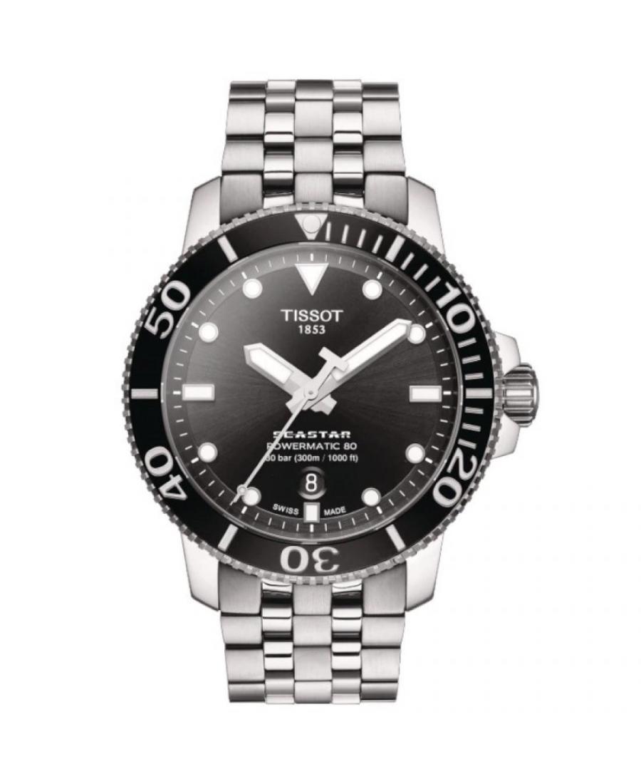 Men Classic Diver Luxury Swiss Automatic Analog Watch TISSOT T120.407.11.051.00 Black Dial 43mm