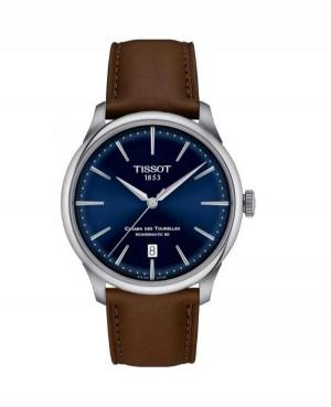 Men Classic Luxury Swiss Automatic Analog Watch TISSOT T139.807.16.041.00 Blue Dial 39mm image 1